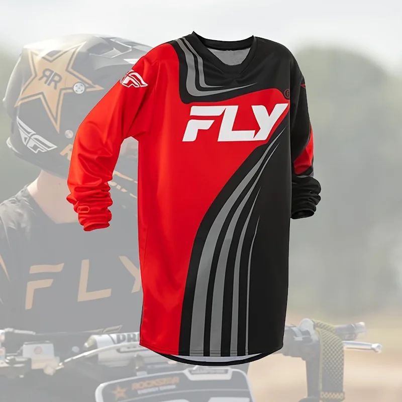Mountain Biking Camp - KAOS LENGAN PANJANG PRIA JERSEY BERSEPEDA