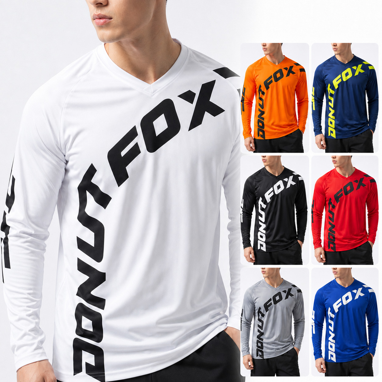 Mountain Biking Apparel - Kaos Lengan Panjang MTB untuk Rekreasi