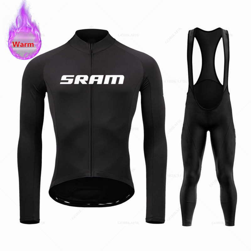 Mountain Biking Apparel - Sram Set Jersey sepeda MTB, pakaian