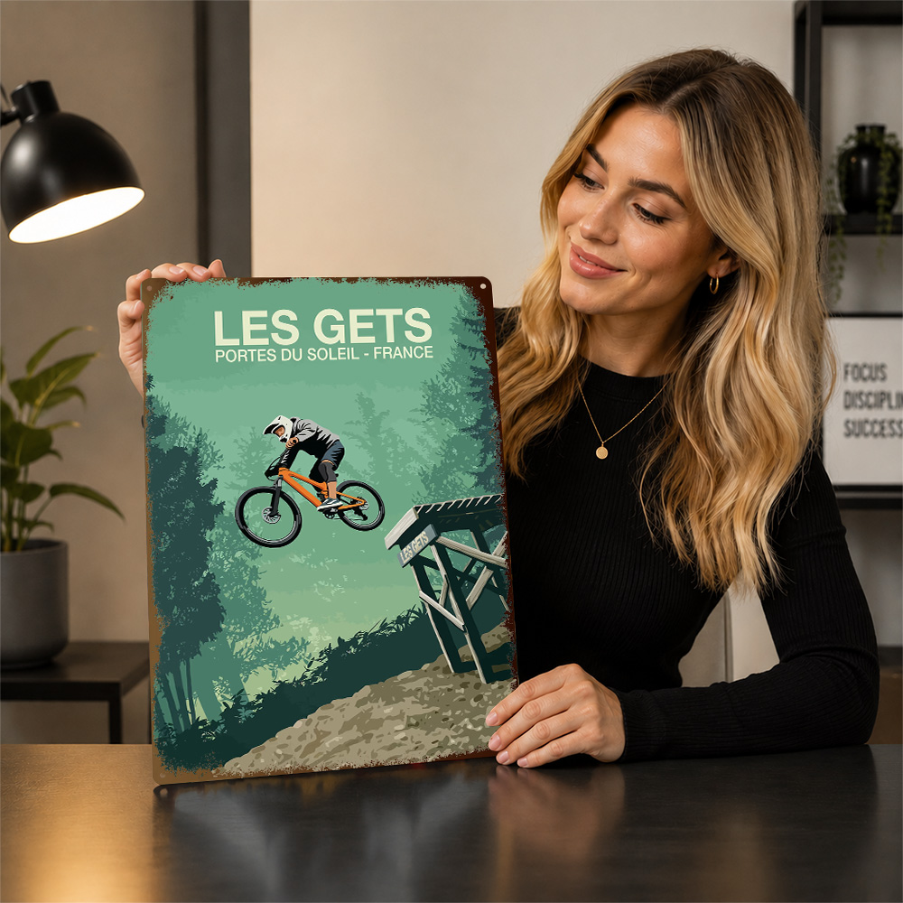 Poster Cetak dengan Gambar Lom - Mountain Biking Europe ulasan dan harga