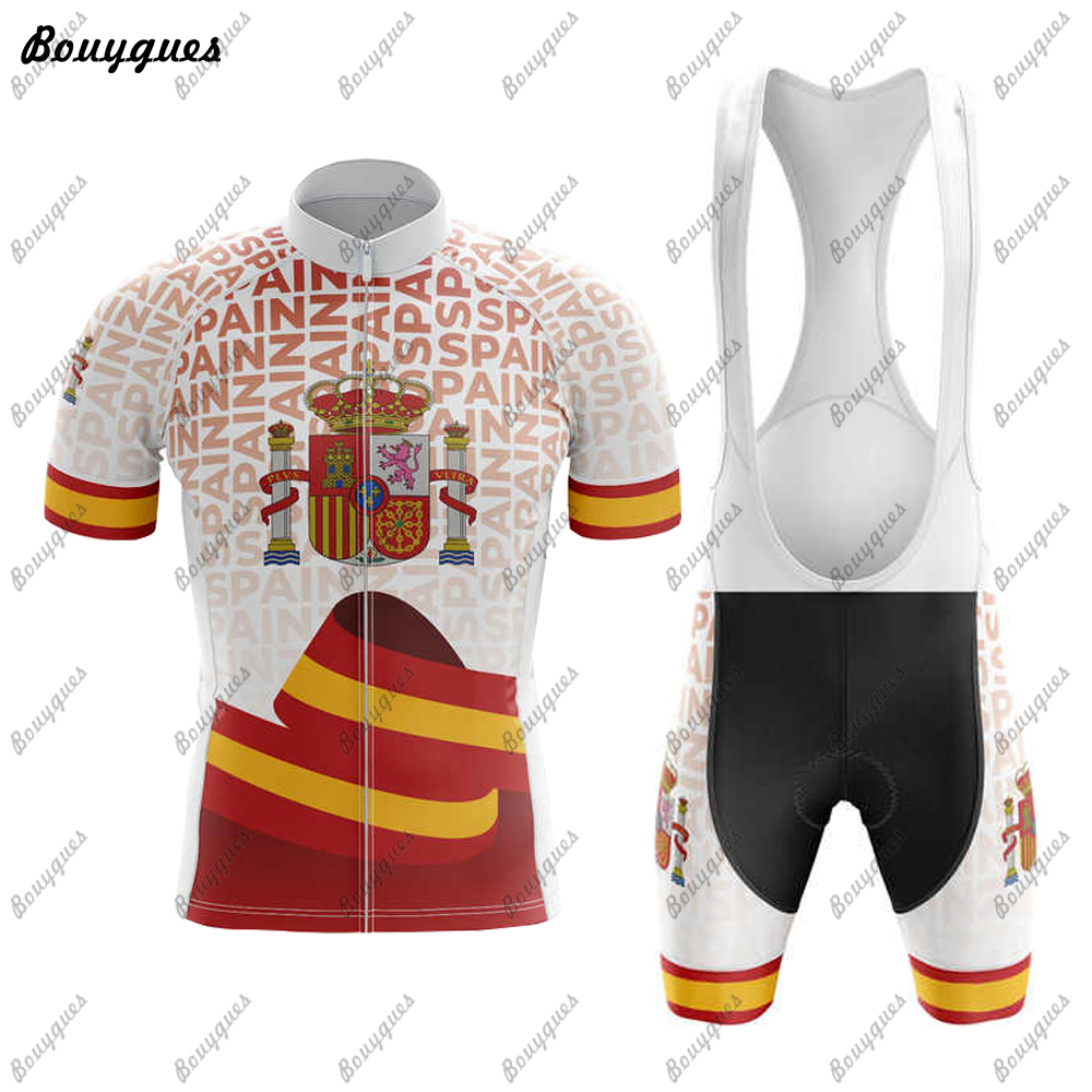 Spanyol Set Jersey gaya Premiu - Mountain Biking Apparel ulasan dan harga