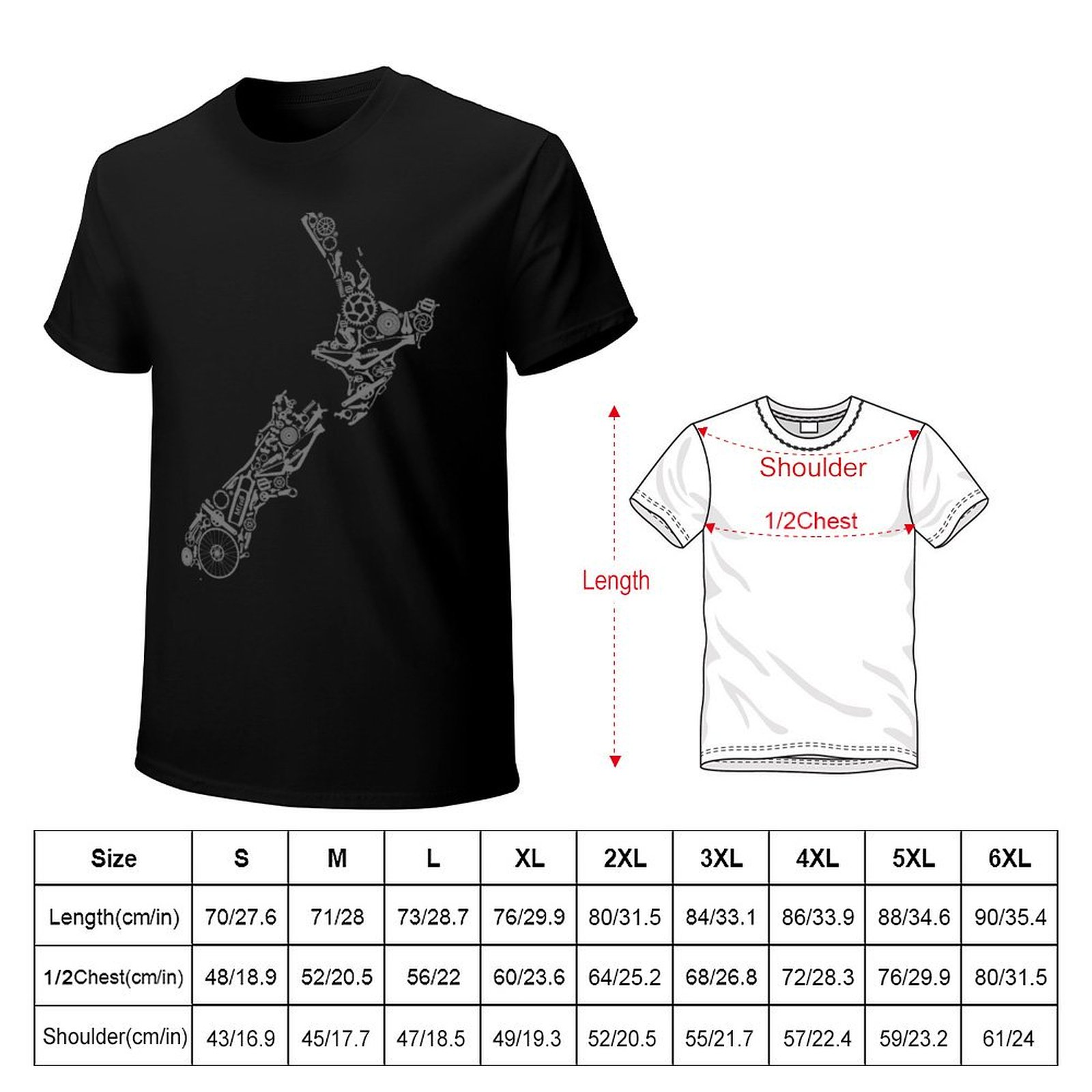 SALJANBARU - Kaos oblong pria  - Mountain Biking New Zealand ulasan dan harga