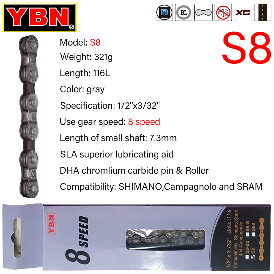YBN Rantai sepeda 8/9/10/11/12 - Cassette 11 Speed ulasan dan harga