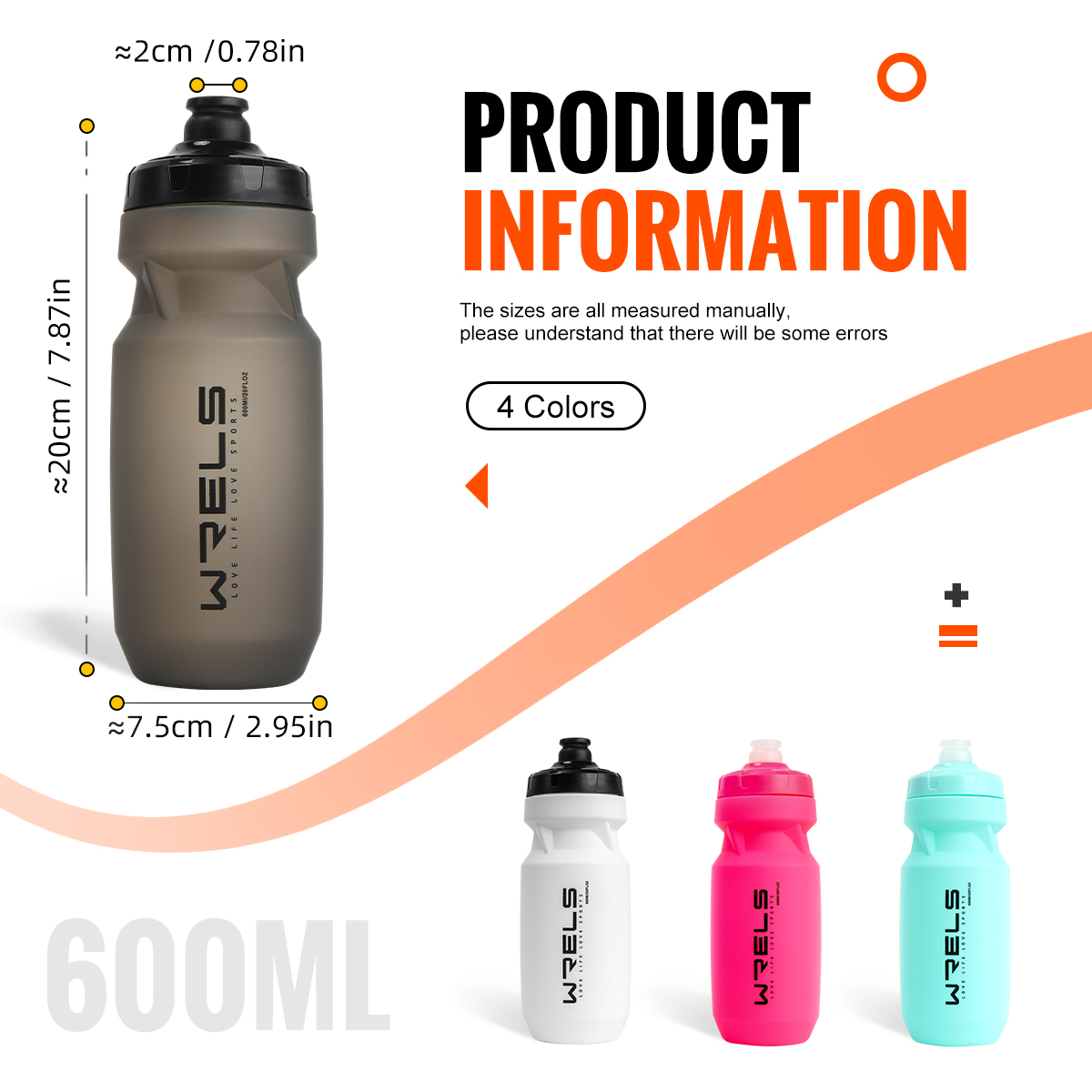 Werl botol air sepeda 600ML, b - Mountain Biking Water Bottle ulasan dan harga