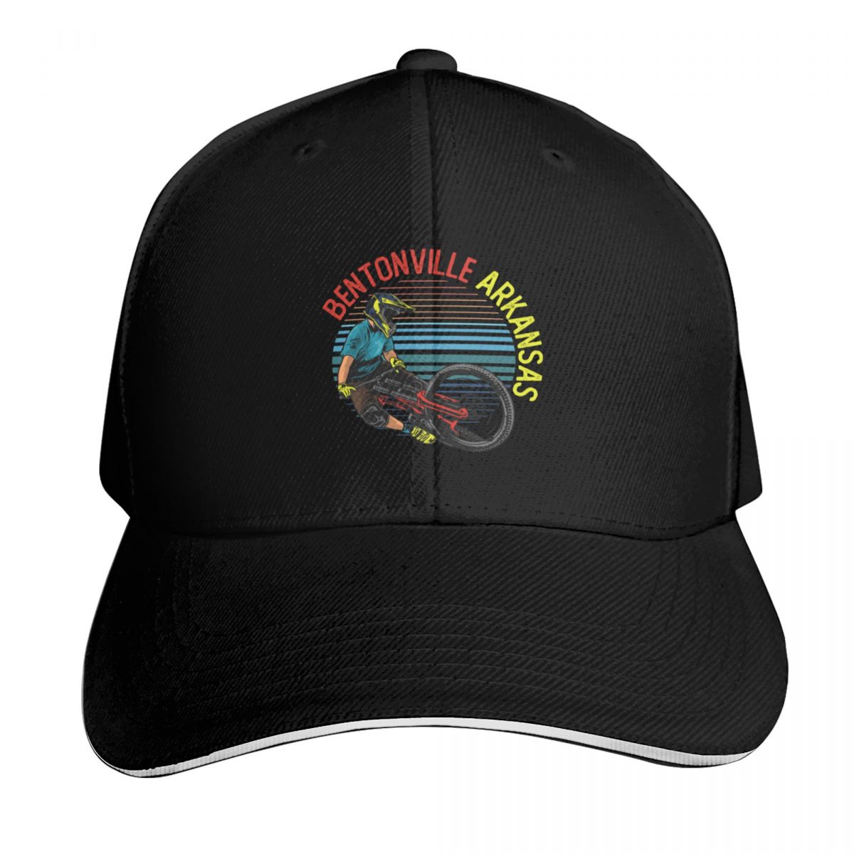 Topi Baseball Gaya Retro Vinta - Mountain Biking Bentonville Arkansas ulasan dan harga