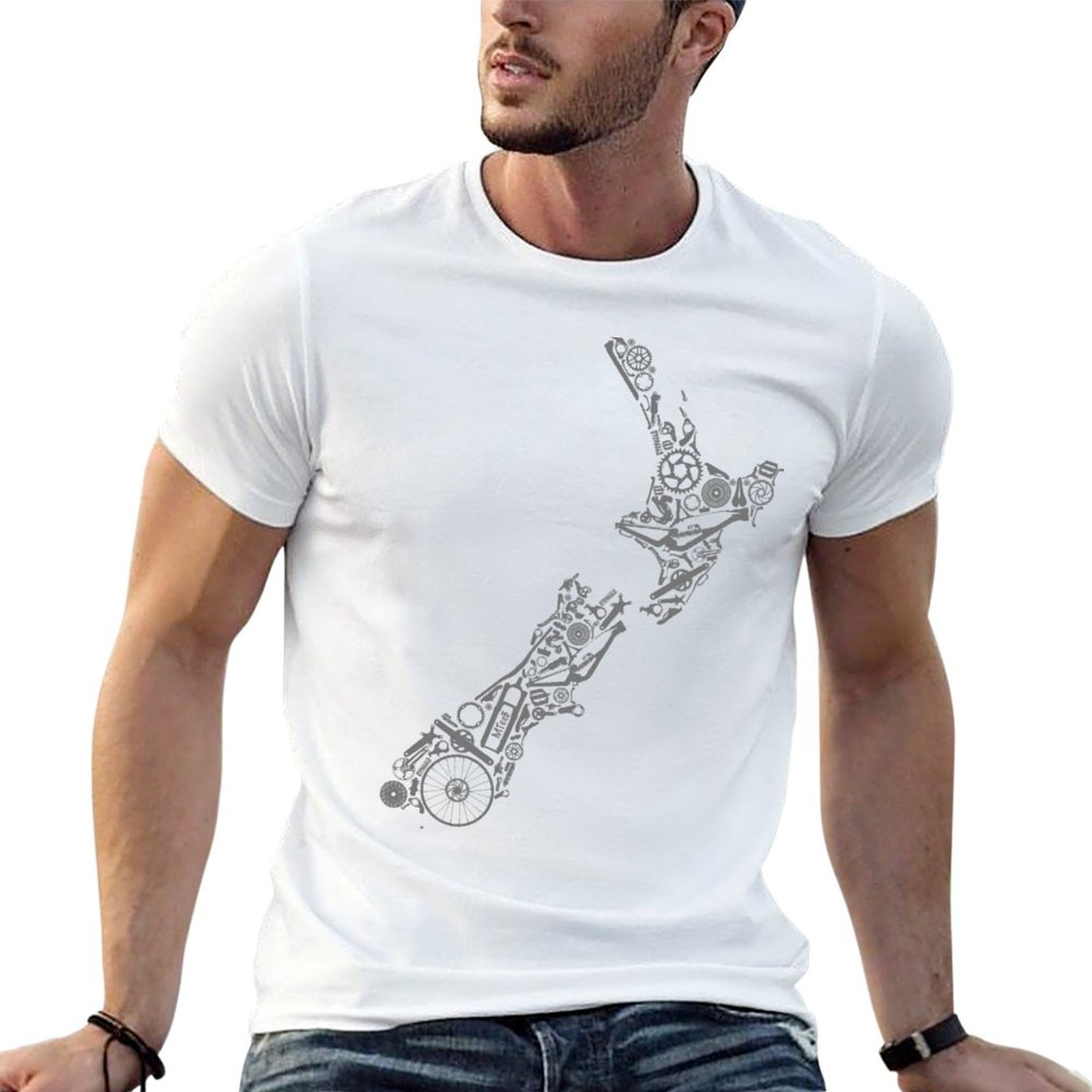 NEUSEELAND - Kaos Oblong Lenga - Mountain Biking New Zealand ulasan dan harga